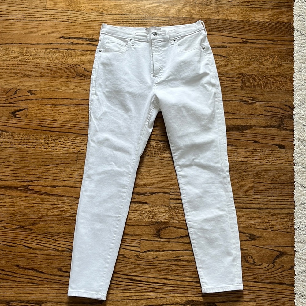 Everlane high rise skinny white jeans | 31 | never worn